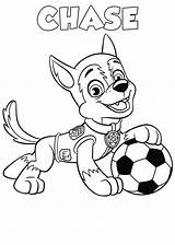 Patrol Paw Coloring Pages Printable Football Puppy Spare Loves Play His Time Raskrasil sketch template