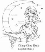 Stars Fairy Moon Choose Board Coloring sketch template