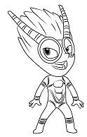 gecko  pj masks coloring page  coloring pages