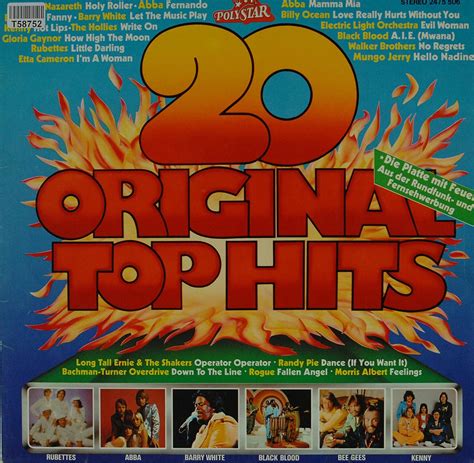 Various 20 Original Top Hits Pop Vocal Rock Pop Und