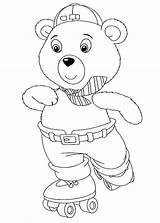 Coloring Pages Noddy Popular Bear sketch template