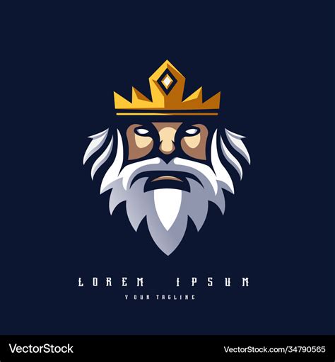 king logo royalty  vector image vectorstock