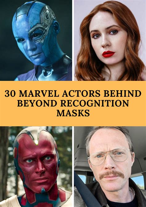 30 marvel actors behind beyond recognition masks in 2020
