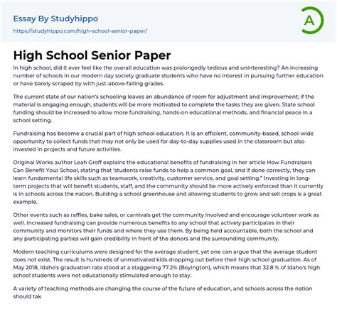 sample concept paper  senior high school