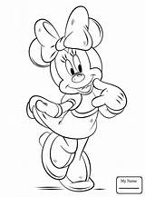 Mouse Minnie Bow Drawing Coloring Pages Mickey Getdrawings sketch template