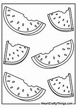 Watermelon Coloring Iheartcraftythings Watermelons Coloring4free sketch template