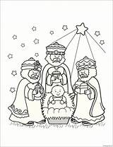 Kings Three Coloring Pages Wise Men Colouring Getdrawings sketch template