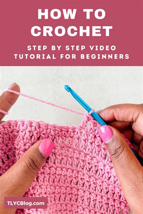 learn   crochet step  step video tutorial  beginners tl yarn crafts beginner