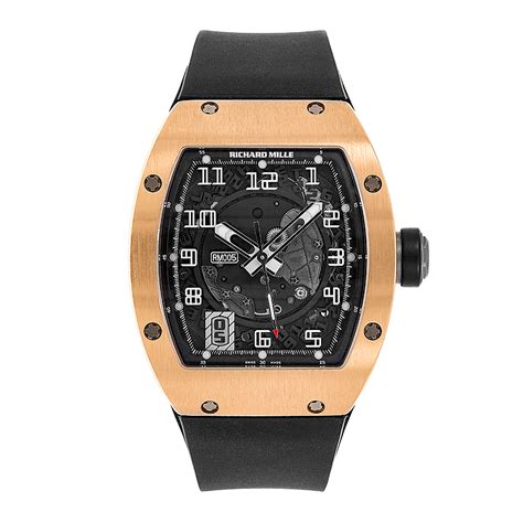 richard mille rm 005 18k rose gold skeletonised 45mm watch rm005