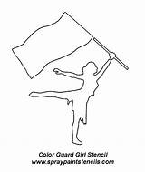 Colorguard sketch template