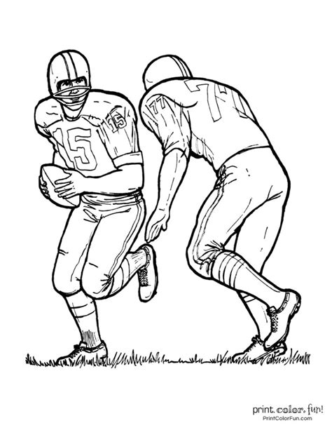 football player coloring pages  sports printables