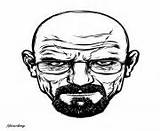 Breaking Bad Coloring Pages Walter Printable Head Book sketch template