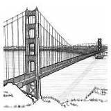 Coloring Gate Bridge Golden Calvin Durham Pages Dover Landmark Historic History American sketch template