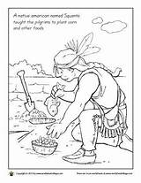 Squanto Coloring Choose Board Worksheet Crafts Pages sketch template