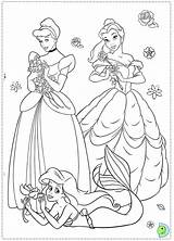 Princesses Disney Coloring Dinokids Princess Pages Princesse Coloriage Close Print sketch template