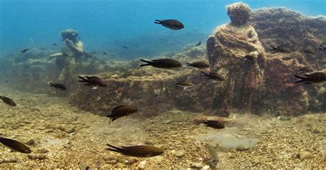 incredible images show ancient roman city under the sea daily star
