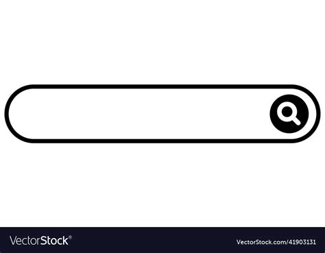 rounded search bar royalty  vector image vectorstock