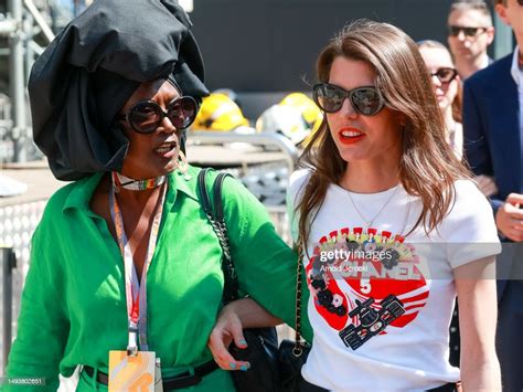 Khadja Nin And Charlotte Casiraghi Attend The F1 Grand Prix Of Monaco