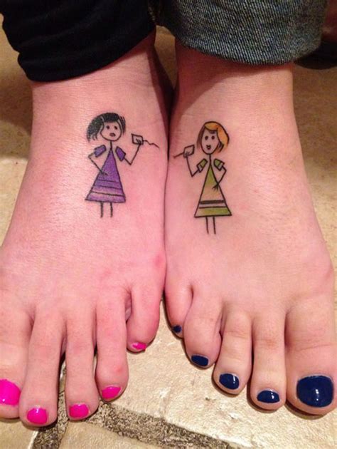 best friend tattoos 110 super cute designs for bffs