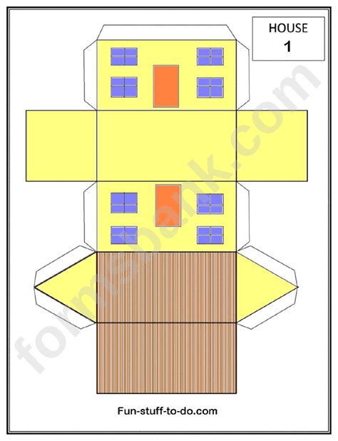 paper house templates printable