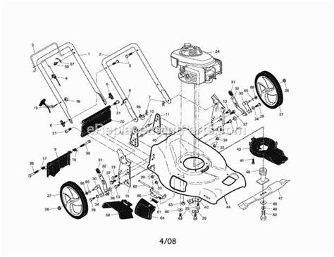 ultimate guide  understanding craftsman push mower parts diagram