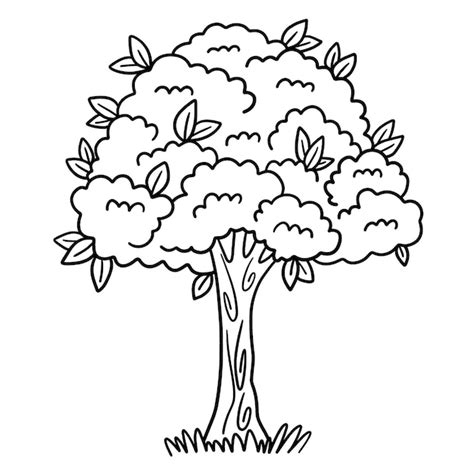 tree outline drawing