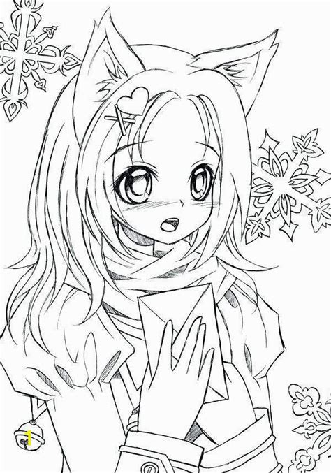 catgirl coloring pages divyajananiorg