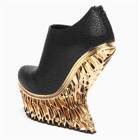 francis bitonti generates gold plated 3d printed shoes for united nude