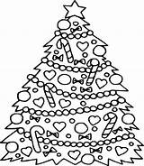 Christmas Tree Printable Coloring Pages Getcolorings sketch template