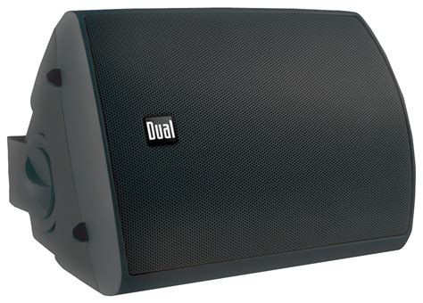 buy dual   indooroutdoor speakers pair black lupb