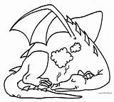 Coloring Dltk Pages Library Clipart Dragon sketch template