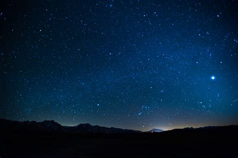 night sky stars hikingchrist