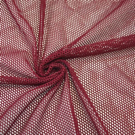 burgundy mesh fabric stretch mesh fabric   yard mesh net