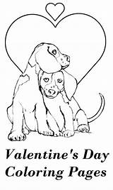 Coloring Pages Valentines Valentine Puppy Printable Kids Parentinghealthybabies Heart sketch template