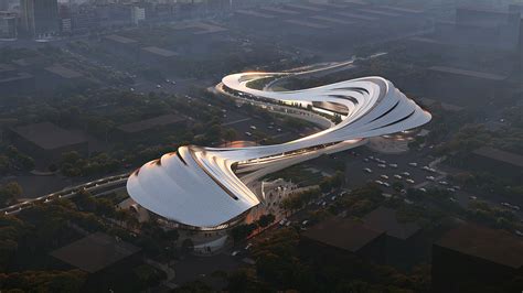 zaha hadid architects newest building  inspired    curving