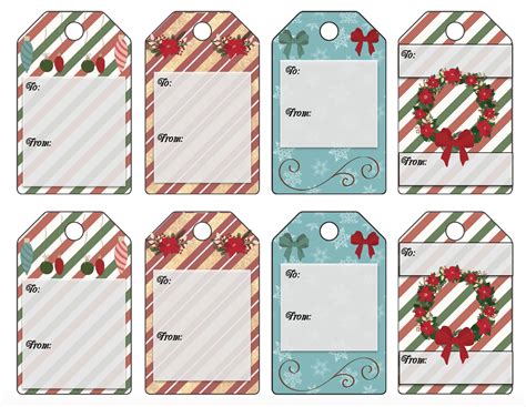 printable gift tags christmas