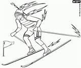 Biathlon Olympische Biatlon Winterspelen Kleurplaten Sportart sketch template