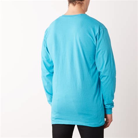 long sleeve  shirt teal  supreme  york touch  modern