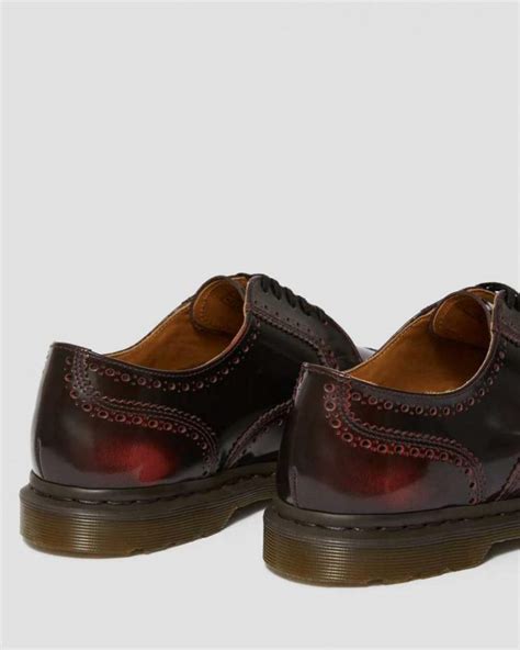 dr martens dress shoes kelvin ii arcadia leather brogue shoes cherry red arcadia womens