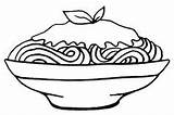 Espaguetis sketch template