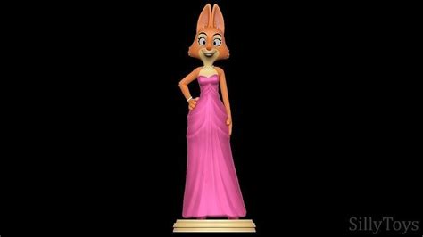 Diane Foxington In Pink Dress The Bad Guys 3d Model 3d Printable