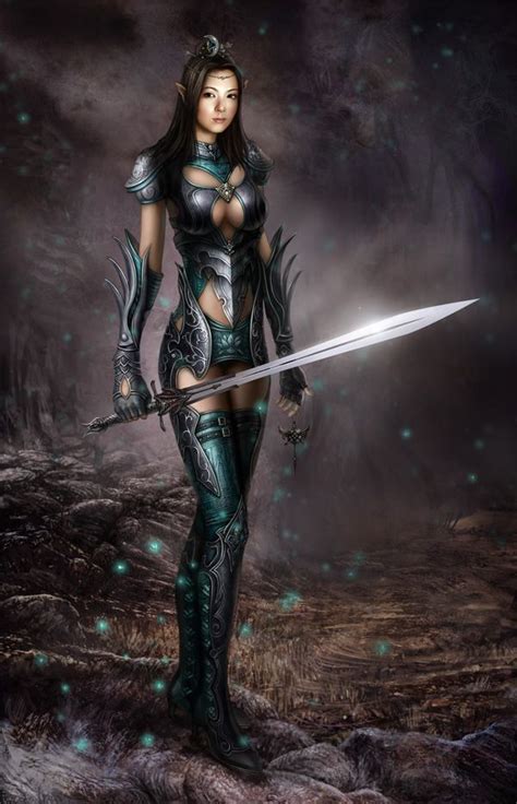 The Female Elf Warrior By Eugene Kim Warrior Woman