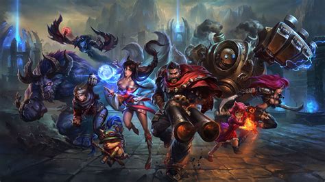 League Of Legends Video Game Heroes Art Wallpaper Hd
