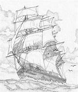 Ship Drawing Sailing Old Frigate Carol Drawings Getdrawings Paintingvalley sketch template