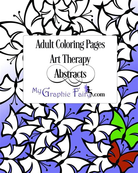art therapy coloring pages abstracts  graphic fairy