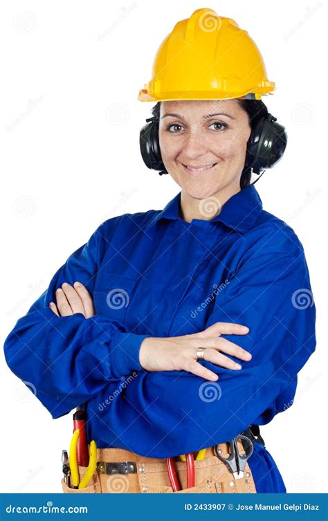 lady construction worker stock image image  construction