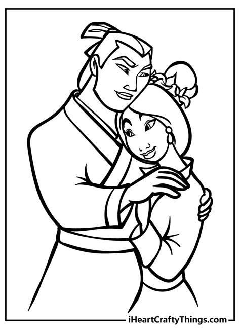 mulan  mushu coloring pages