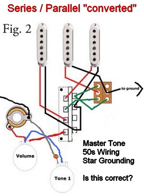 stratocaster series parallel switch wiring correct diy    harmony central