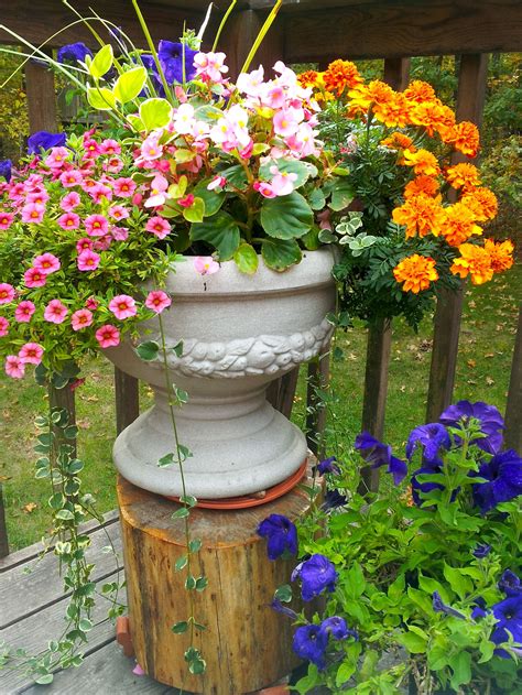 beautiful marigold hanging basket artificial flower pot