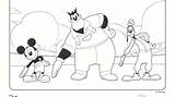 Coloring Pages Pete Mickey Mouse Clubhouse Disney Junior Kids Color Donald Sketch Pluto Choose Board Duck sketch template